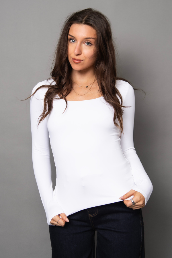Mariana Long Sleeve | White