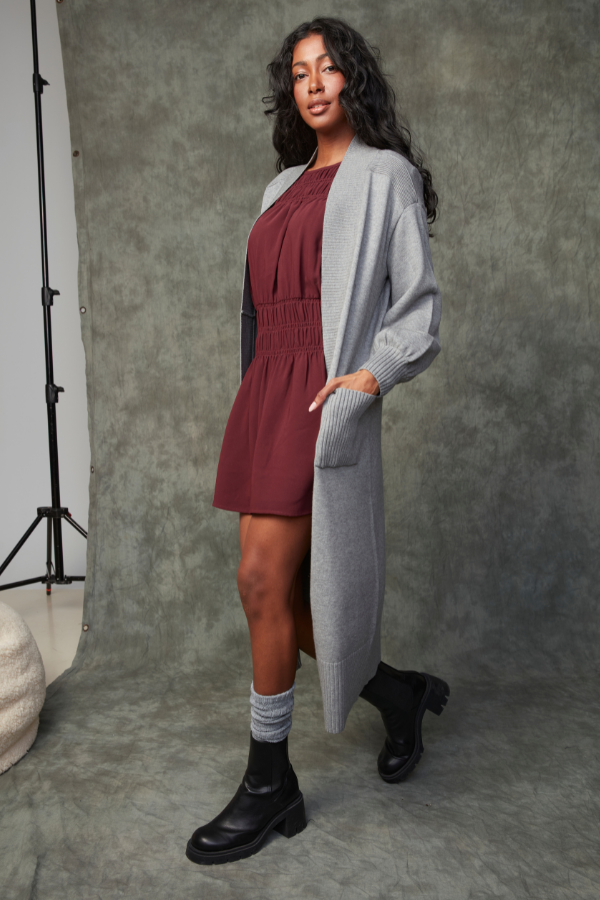 Lorence Shirred Mini Dress | Prune Last XS