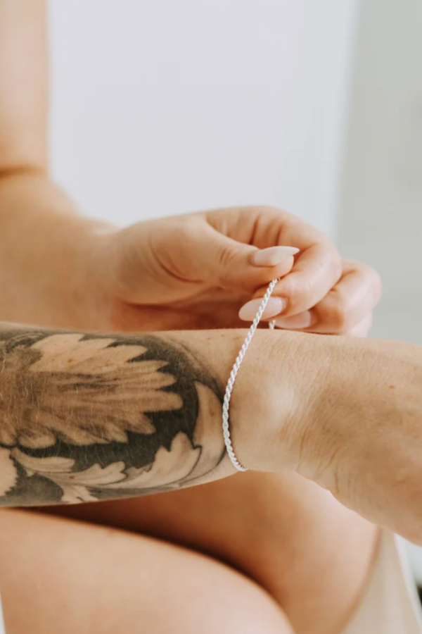 2mm Silver Rope Bracelet