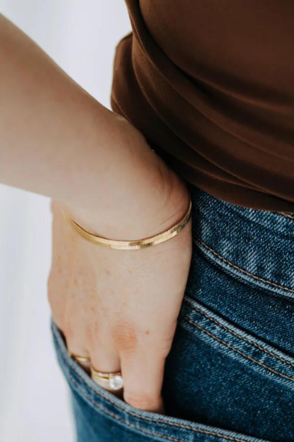 Herringbone Bracelet 4mm