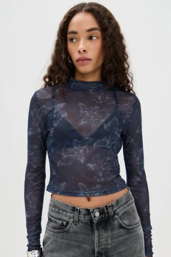 Iris Mesh Top