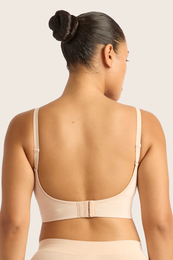 Wireless Low Back Bra | Shell