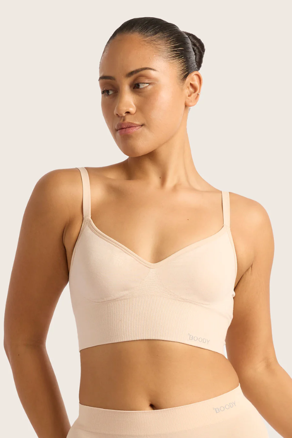 Wireless Low Back Bra | Shell