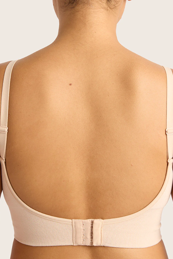 Wireless Low Back Bra | Shell
