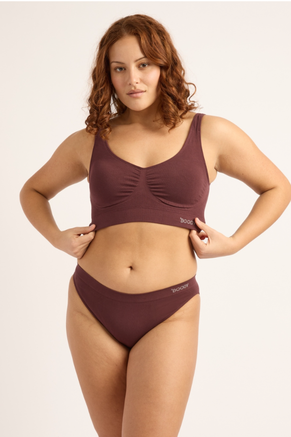 Padded Shaper Bra | Mulberry