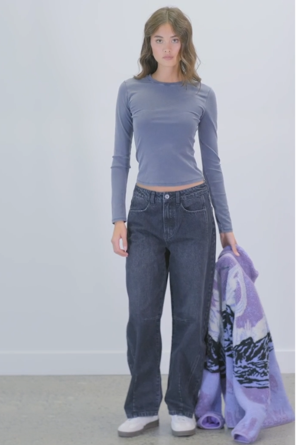 Brielle Vintage Long sleeve | Vintage Blue