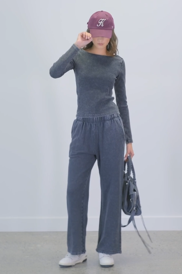 Harriet Boatneck Long Sleeve | Vintage Black