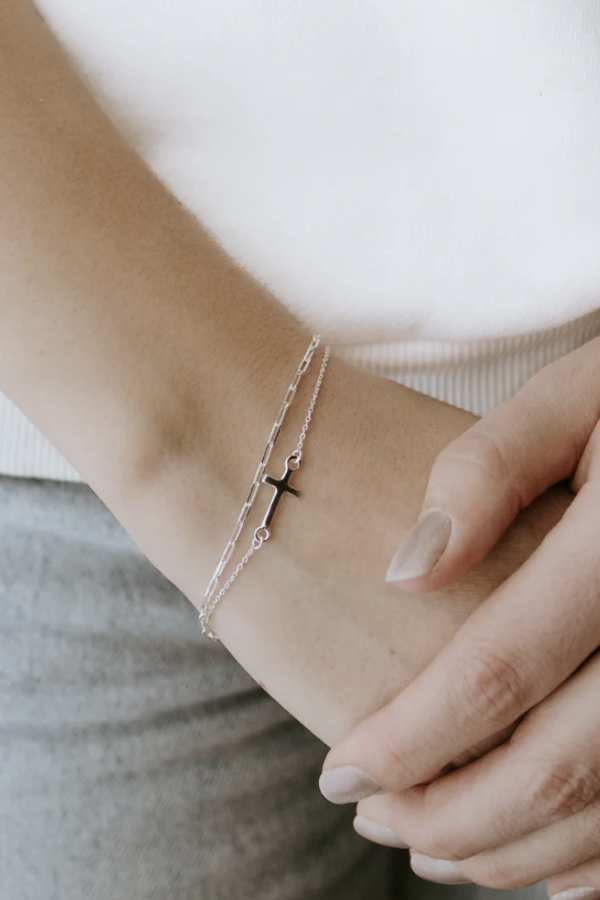 Petite Paperclip Bracelet | Sterling Silver