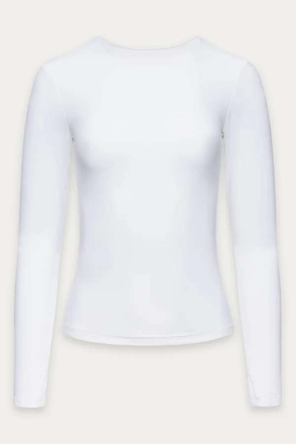 Sabrina Double Sculpt Top | White