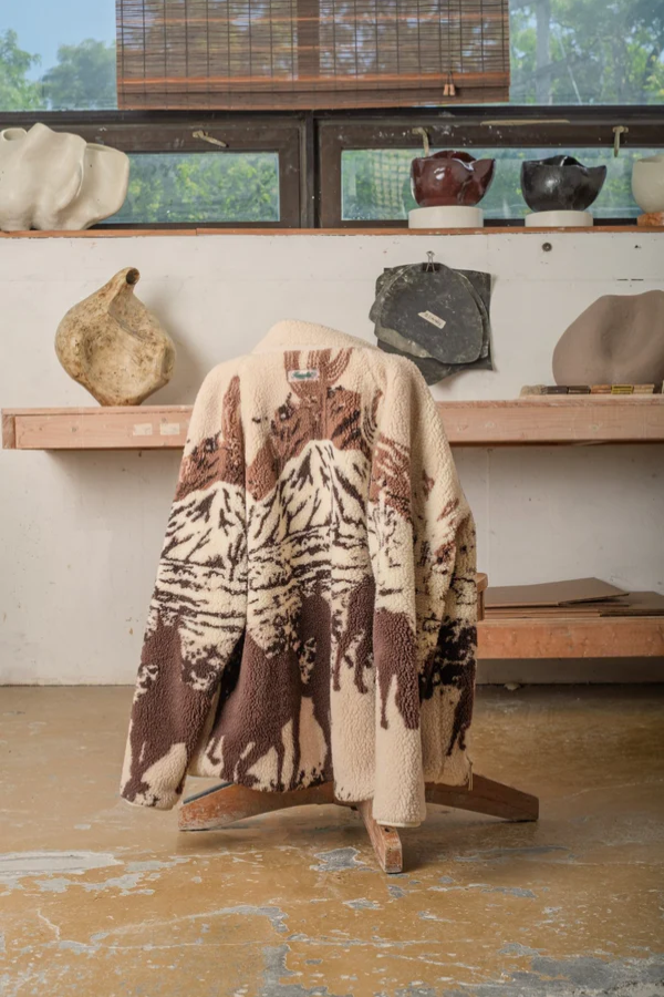 Unisex Printed Sherpa Fleece