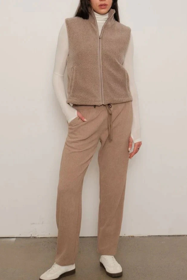 Polar Sherpa Vest | Taupe