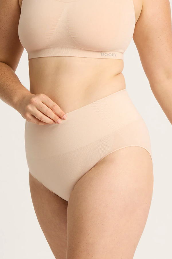 Shaper High Cut Full Briefs | Nude