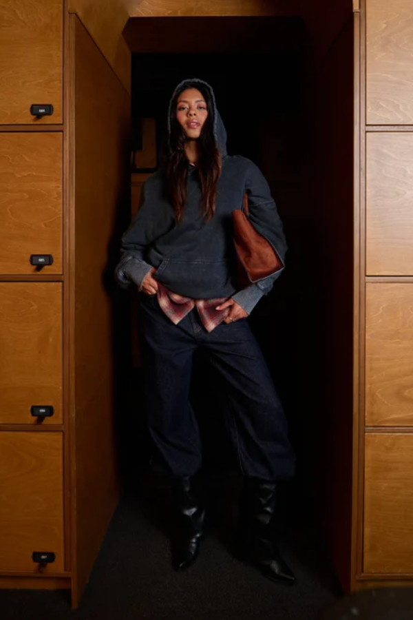 Keira Boyfriend Snap Hoodie