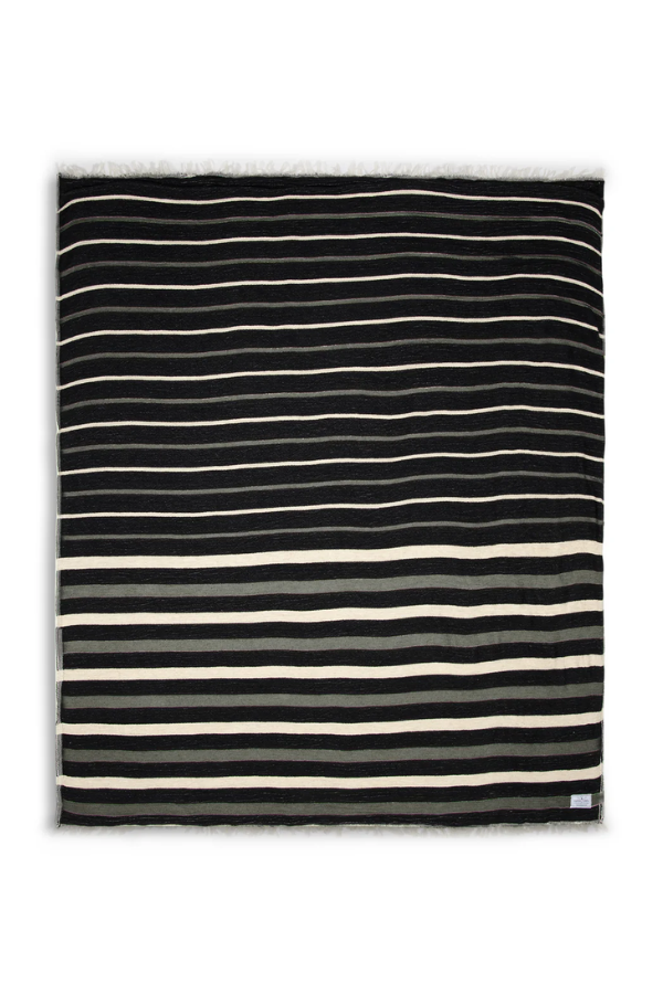 THE WINSLOW | Striped Linen Blend – Fleece Throw