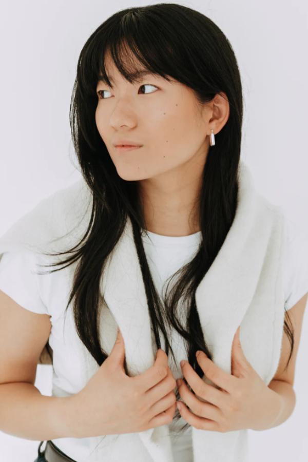 Uptown Rectangle Hoops | Sterling Silver