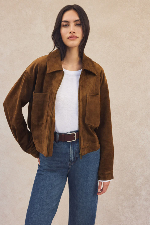 Heritage Faux Suede Jacket