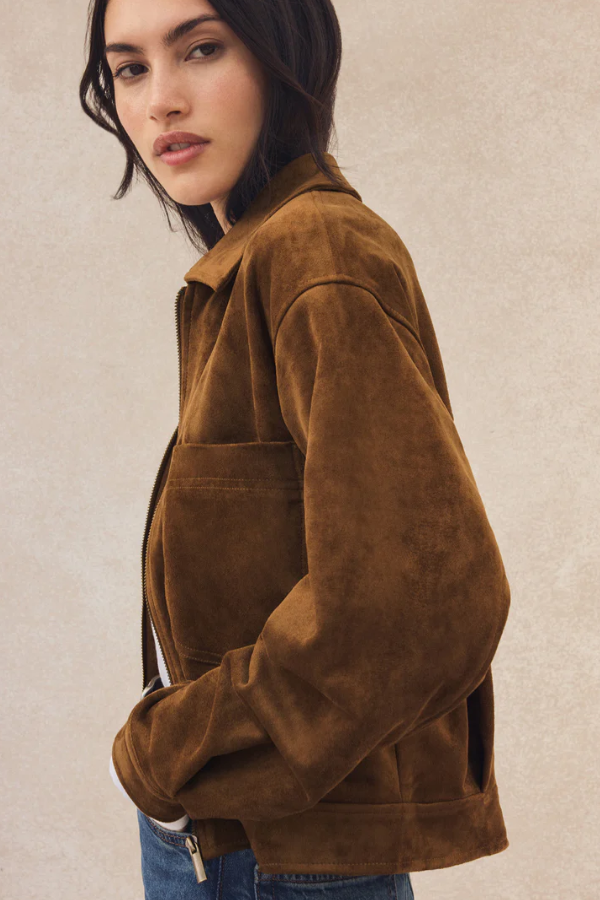 Heritage Faux Suede Jacket