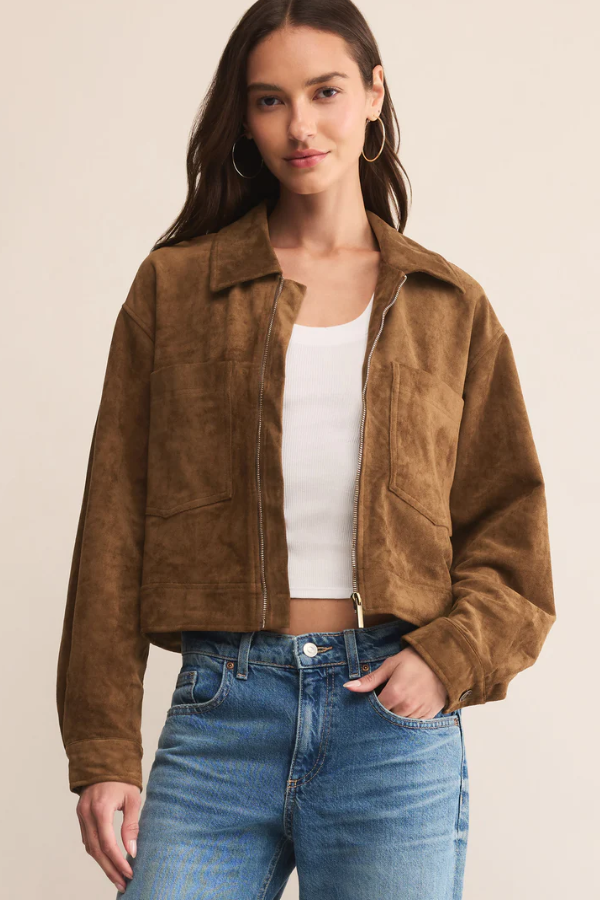 Heritage Faux Suede Jacket