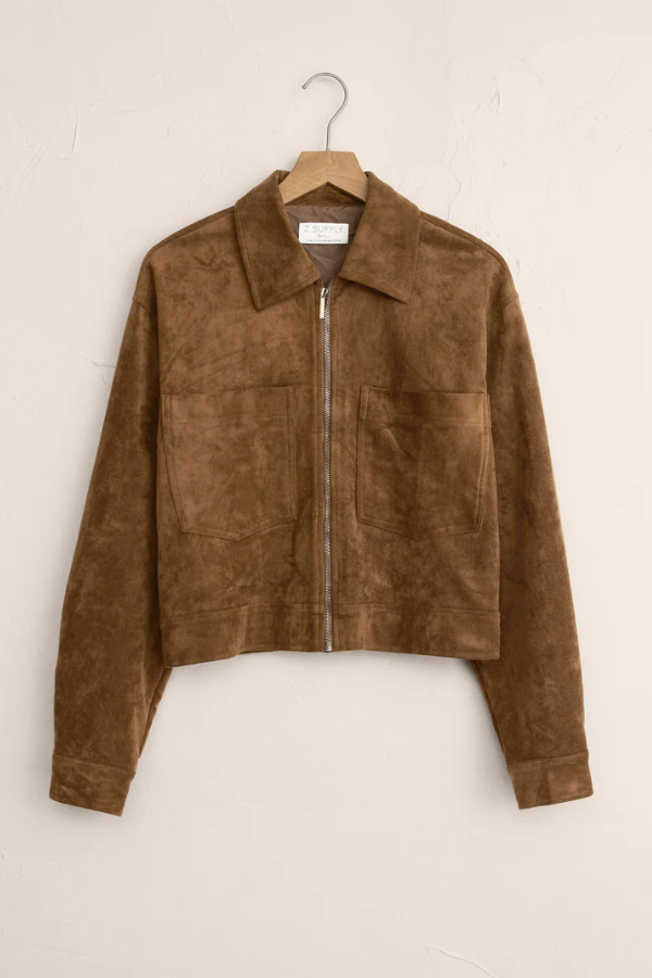 Heritage Faux Suede Jacket