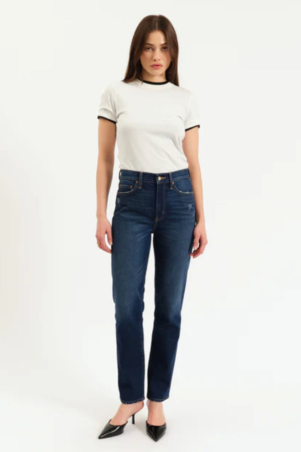 Smarty Pants High Rise Slim Straight | Vintage Ink