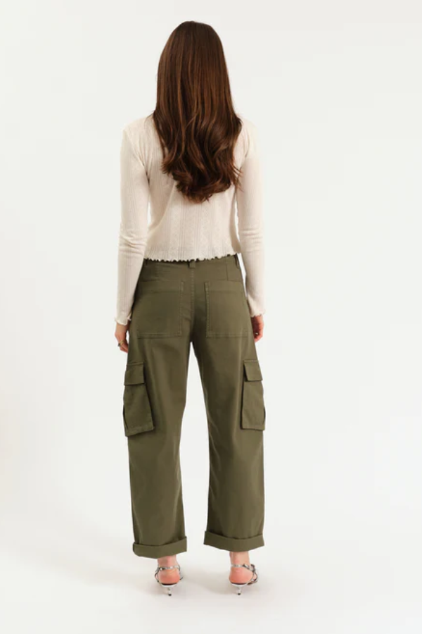 The Squad Cargo Pant | Bronze Embellished