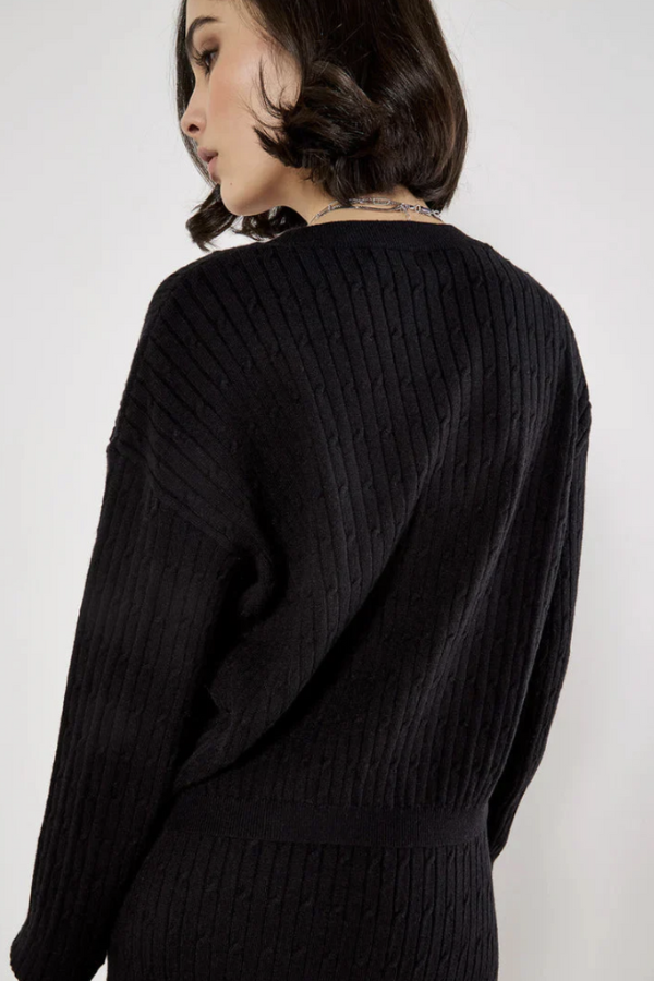 Fine Gauge Cable Batwing Jumper