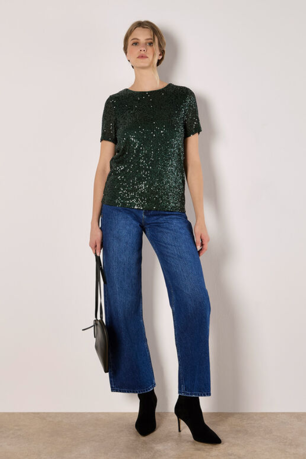 Sequin Embellished T-Shirt