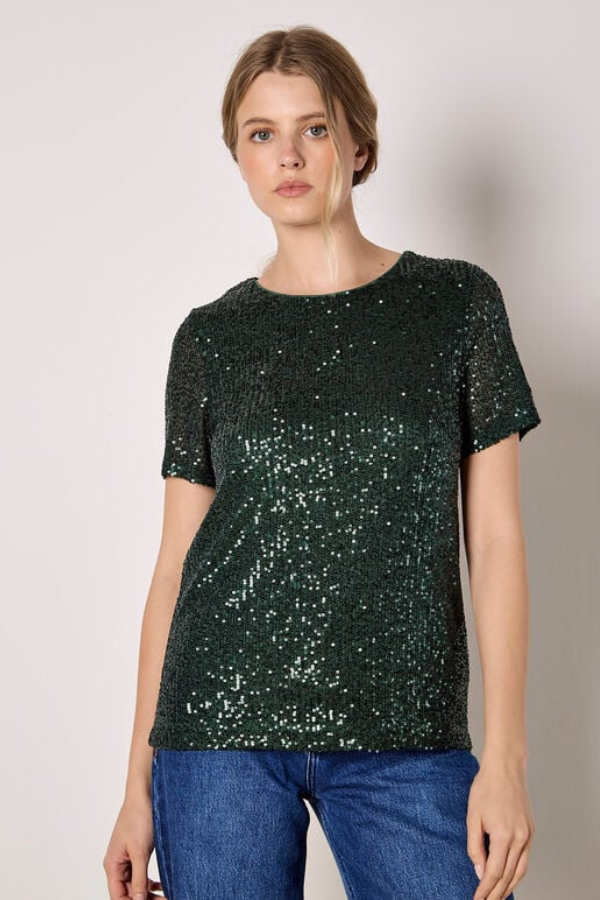 Sequin Embellished T-Shirt