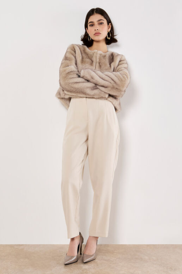 Luxe Faux Fur Cropped Jacket