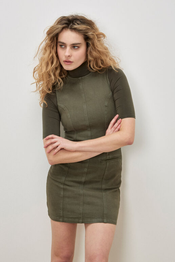 Denim Shift Mini Dress