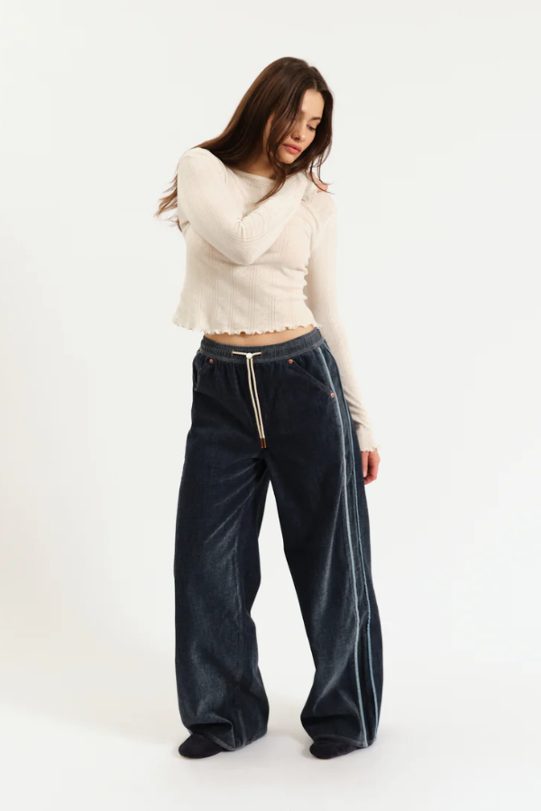 The Cozy Jean Wide Leg Pull On | Sky Whisper