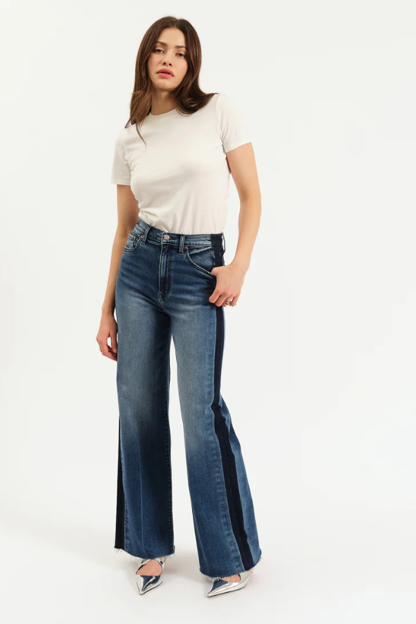 Far Out High Rise Wide Leg | Tuxedo