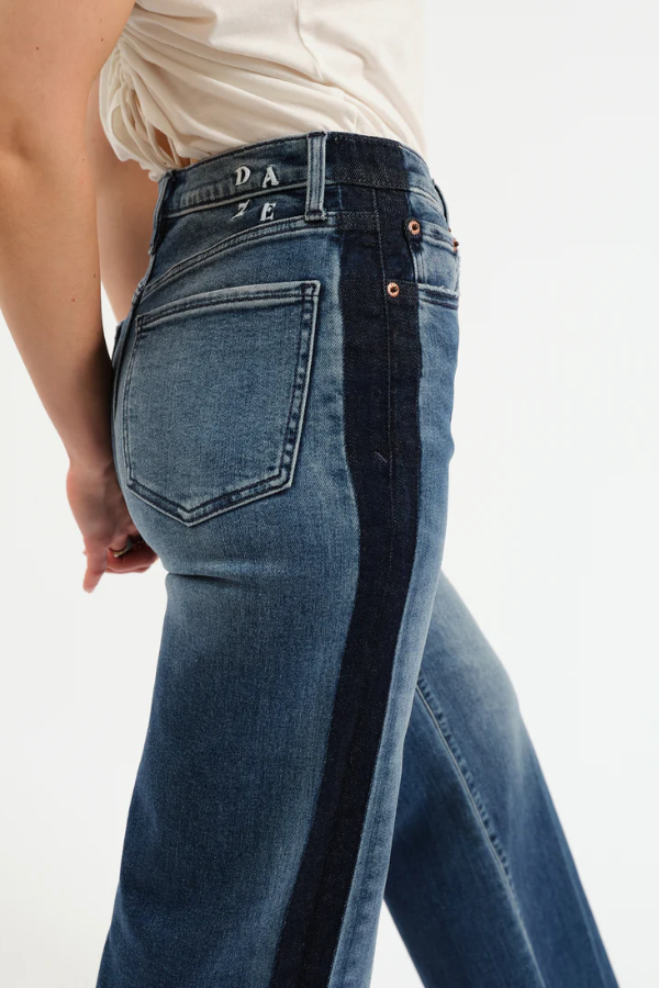 Far Out High Rise Wide Leg | Tuxedo