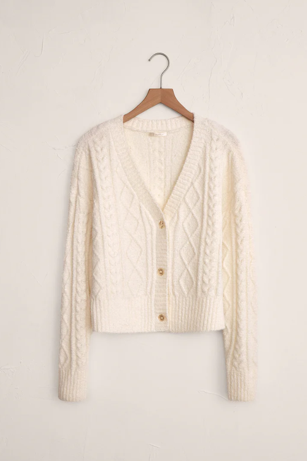 Elsa Cable Knit Lounge Cardigan