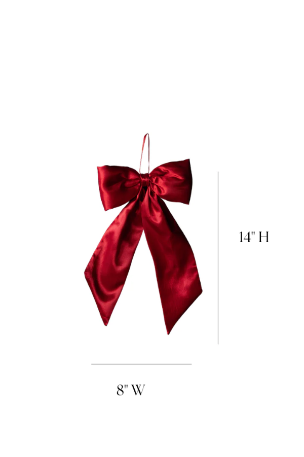 Red Satin Bows | Med Size