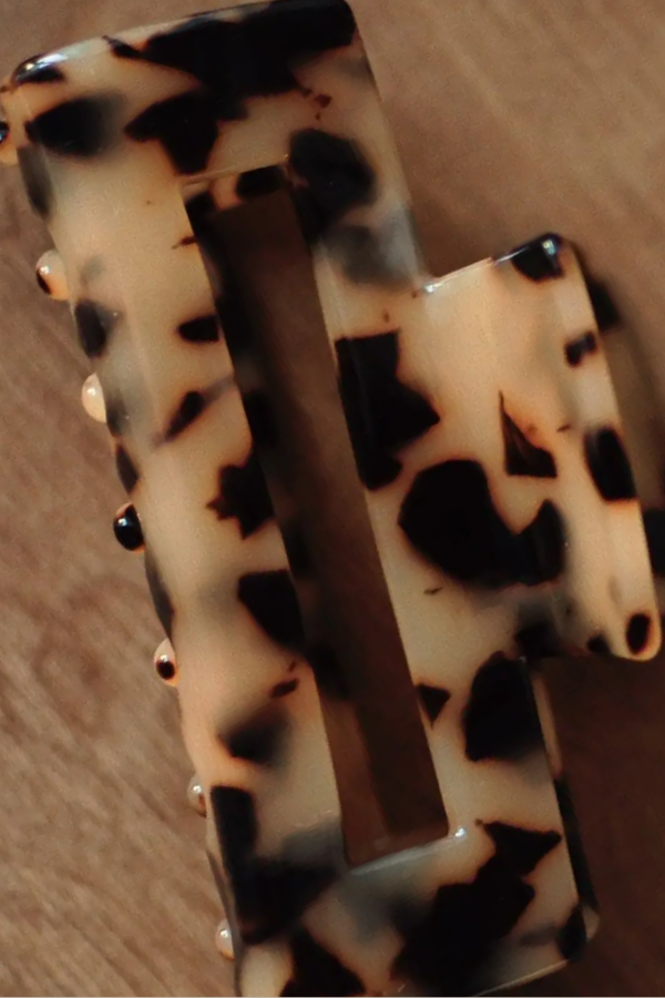 Hair Clip | Pale Tortie Half Size