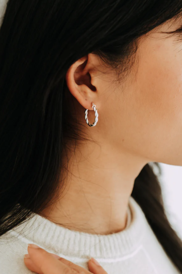 Ivy Hoops | Sterling Silver