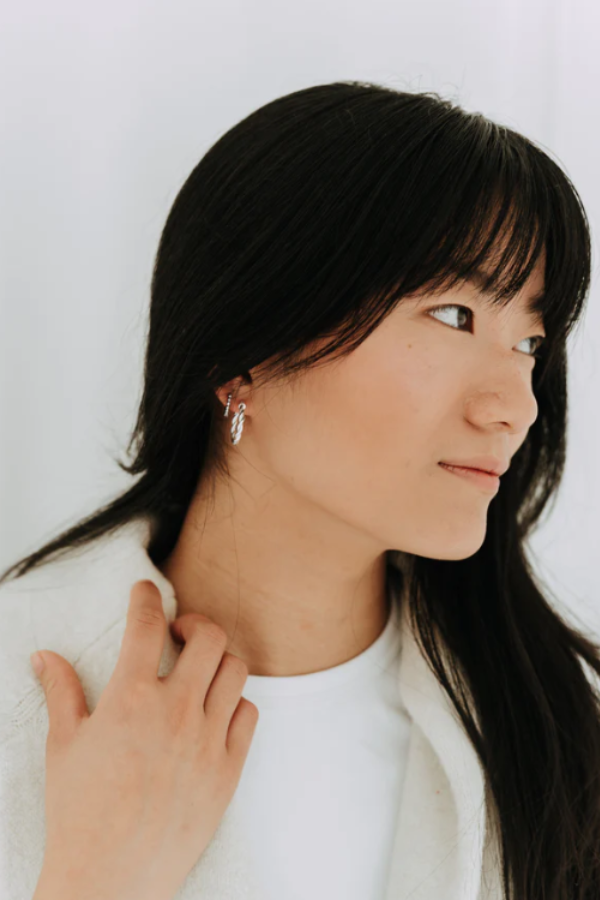 Ivy Hoops | Sterling Silver