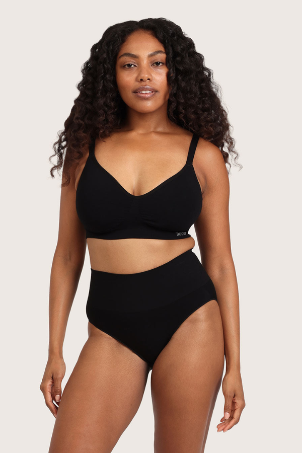 Shaper High Cut Full Briefs | Black