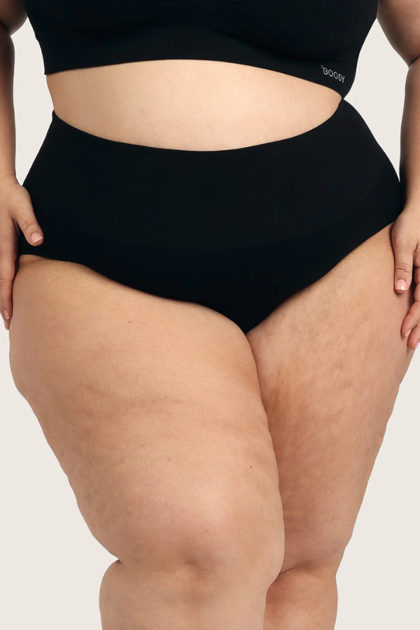 Shaper High Cut Full Briefs | Black