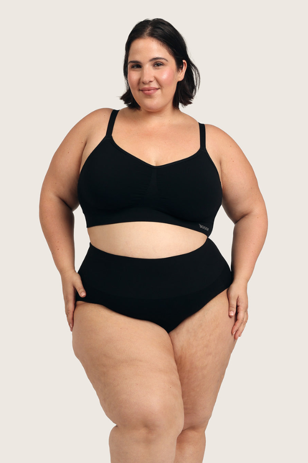 Shaper High Cut Full Briefs | Black