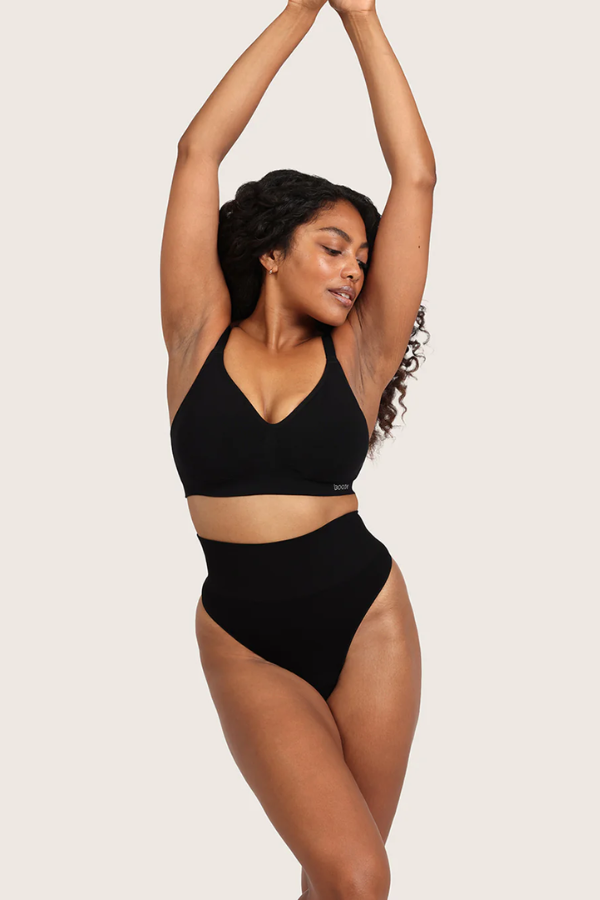 Shaper High Waist Thong | Black