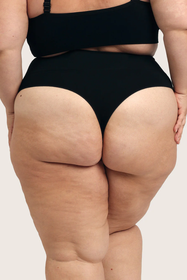 Shaper High Waist Thong | Black