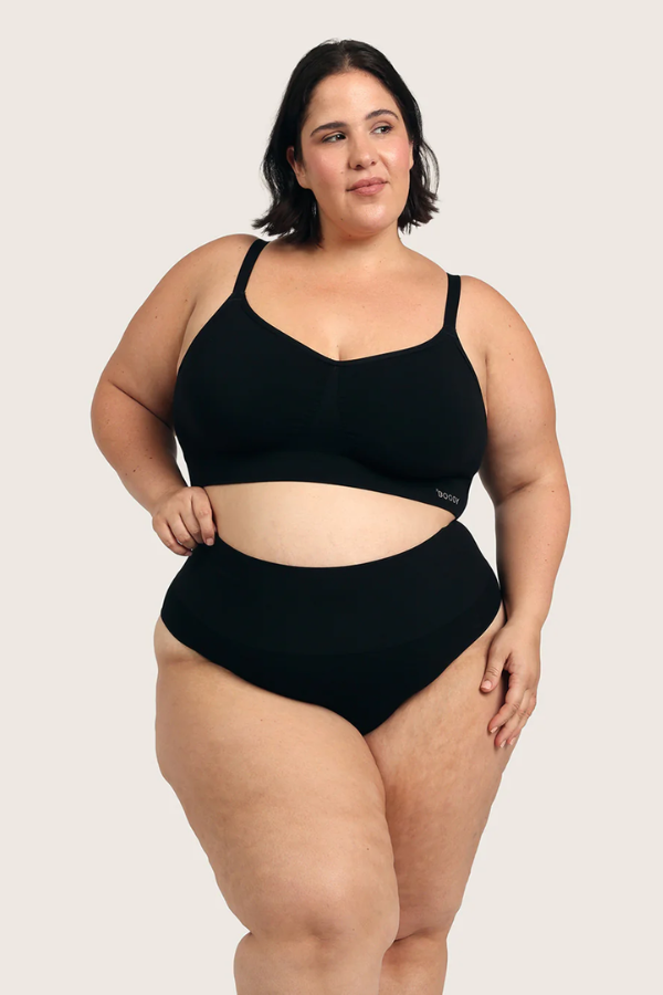 Shaper High Waist Thong | Black