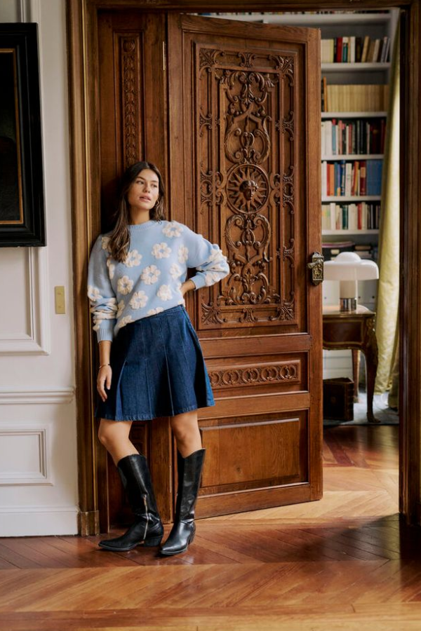 Charla Floral Pullover