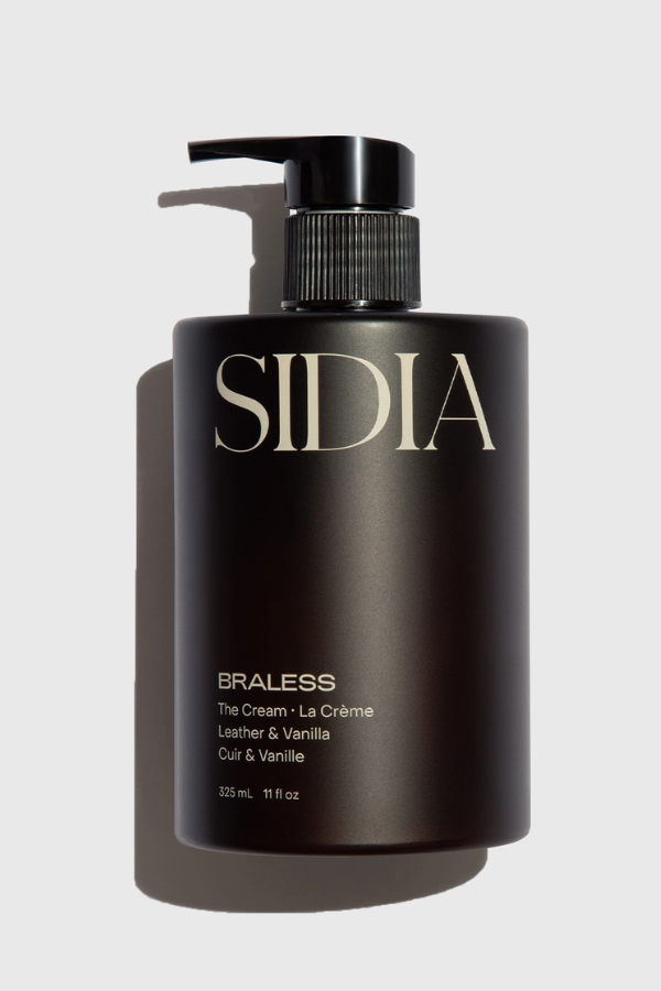 Black bottle with SIDIA branding on a light gray background