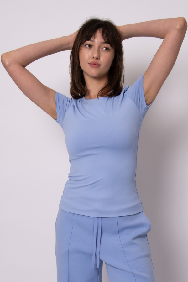 Second Skin Roxi Tee | Perri Blue