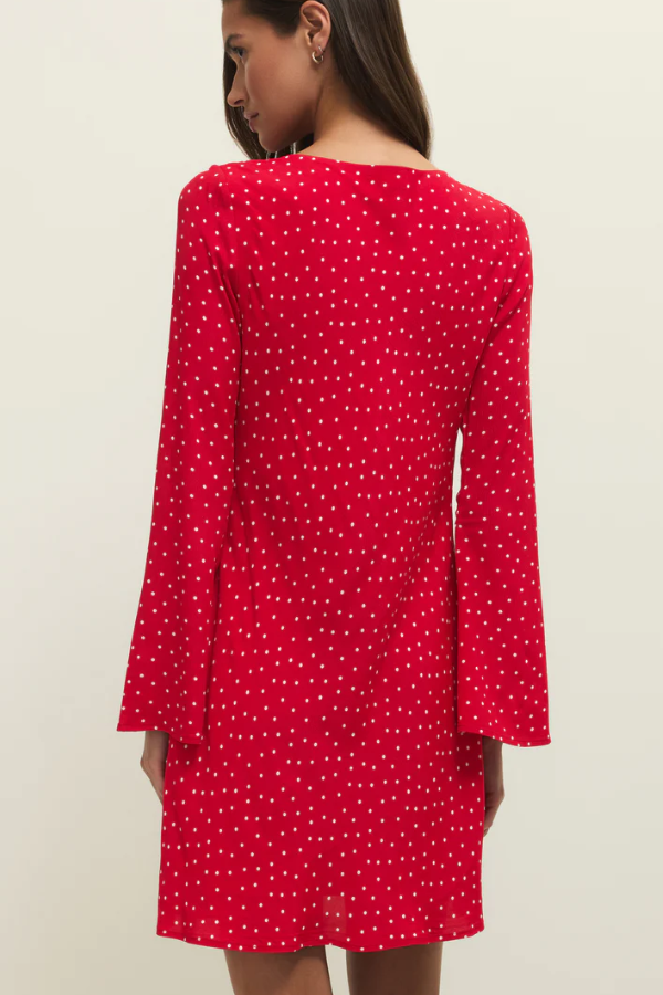 Campbell Dot Crepe Mini Dress