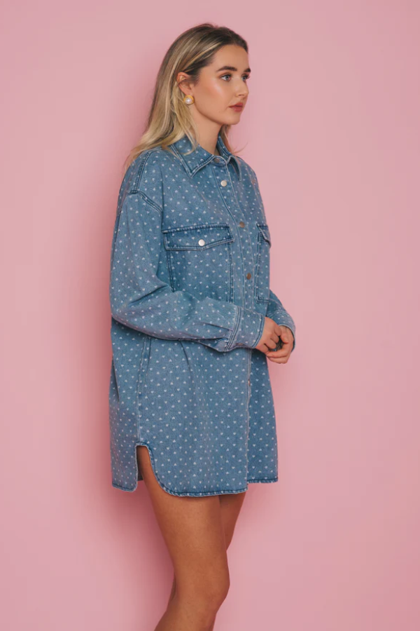Shania Denim Heart Jacket
