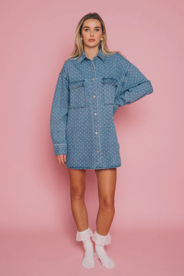 Shania Denim Heart Jacket